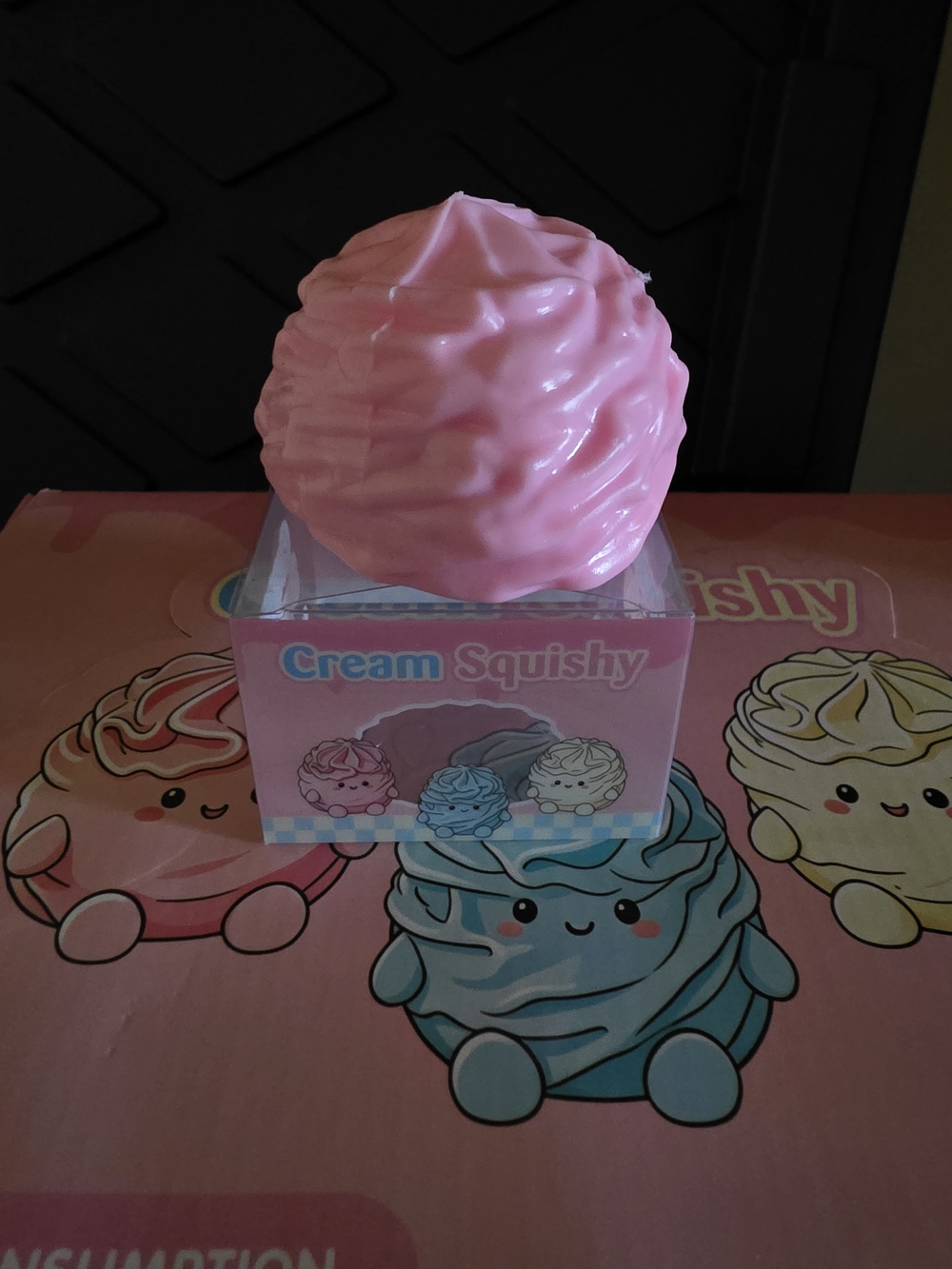 Vaseline Texture Pink Cream Roll Squishy 💕